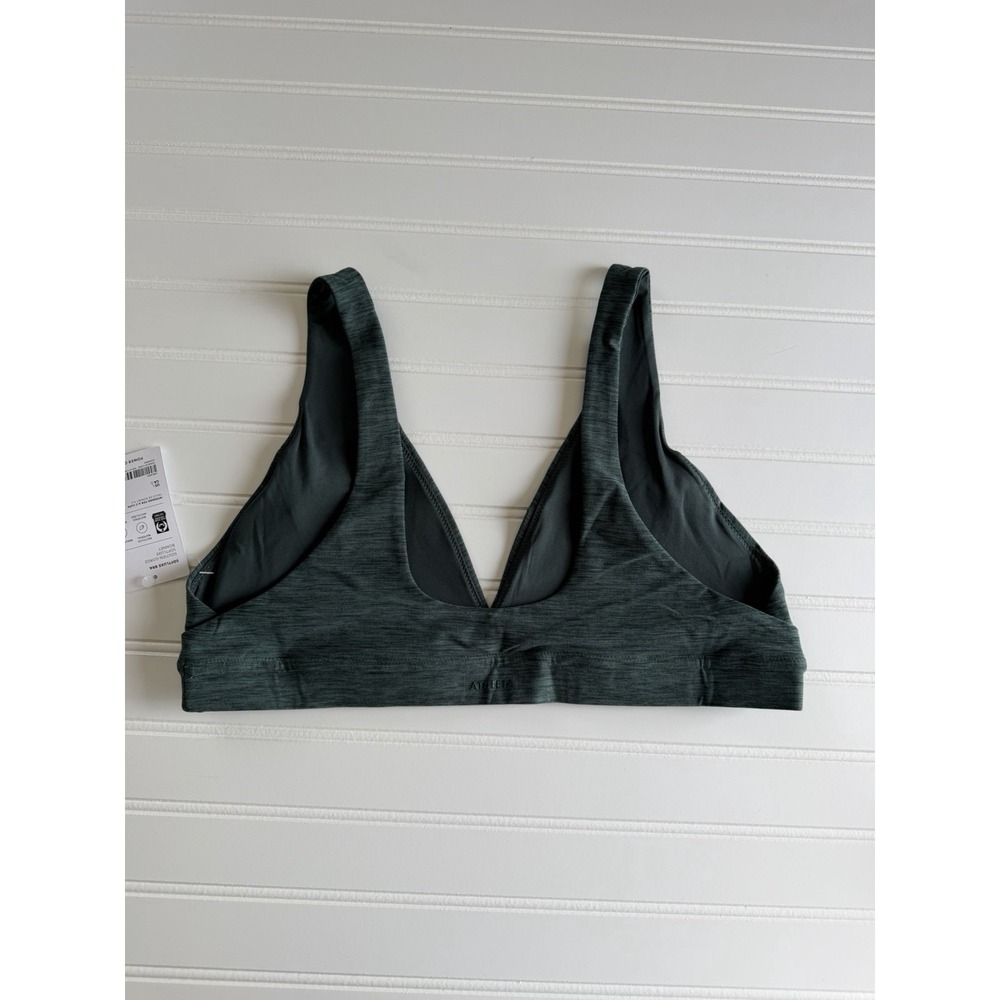 Athleta SoftLuxe Bralette Large Dark Green Wireless Recycled Material A-C New! - Picture 5 of 5